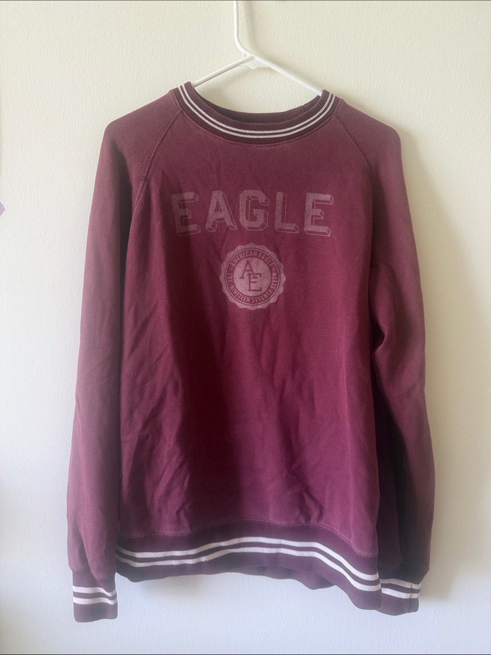 American Eagle Outfitters Burgundy Crewneck